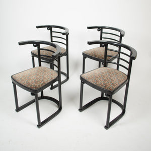 SOLD Josef Hoffman Kohn Die Fledermaus Dining Chairs Set of Four No. 728 Art Deco