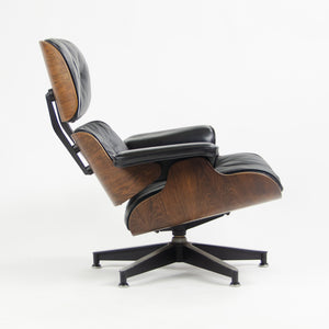 SOLD 1960's Herman Miller Eames Lounge Chair & Ottoman Rosewood 670 671 Black Leather