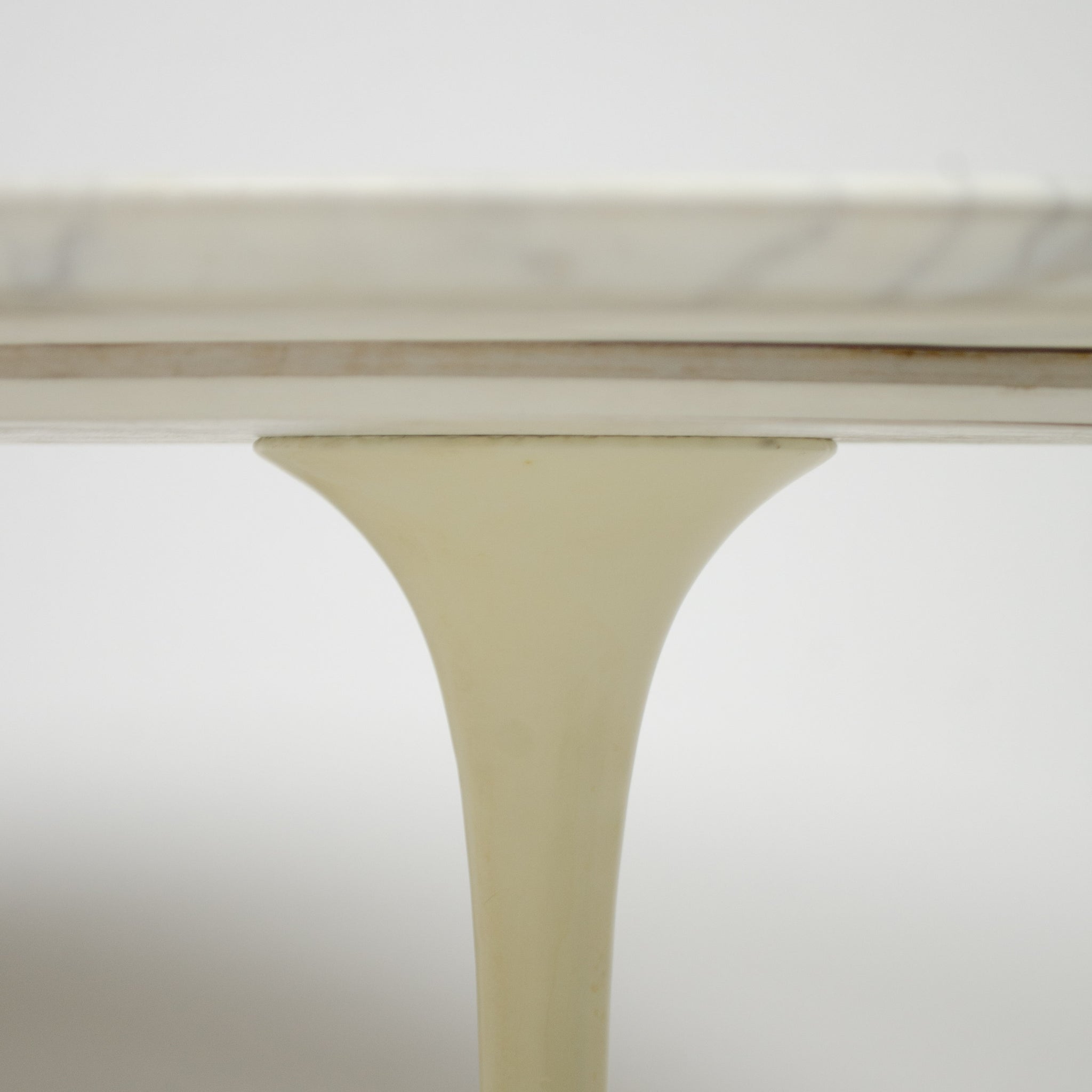 SOLD Eero Saarinen For Knoll 36 Inch White Marble Tulip Coffee Table 1960's