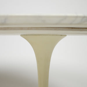 SOLD Eero Saarinen For Knoll 36 Inch White Marble Tulip Coffee Table 1960's