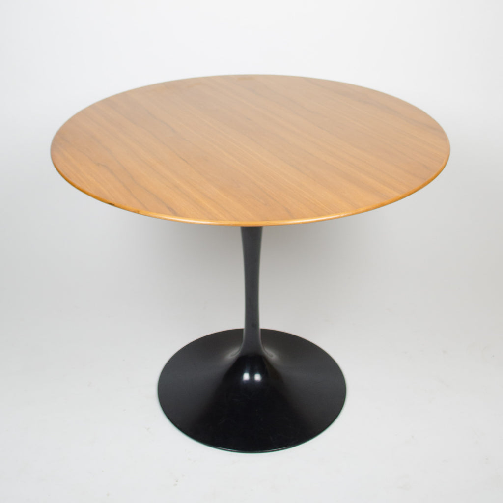 SOLD Eero Saarinen For Knoll 35 Inch Tulip Conference / Dining Table Walnut Top 2000s