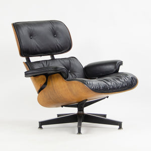 SOLD 1960's Herman Miller Eames Lounge Chair & Ottoman Rosewood 670 671 Black Leather