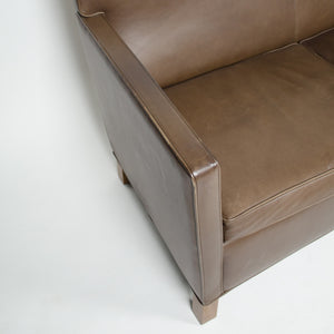 SOLD 2006 Knoll International Mies Van Der Rohe Krefeld Loveseat Sofa in Brown Leather