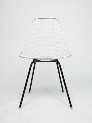 SOLD Herman Miller Eames 1960's Wire Desk Dining Task Chair (Black and White Available)