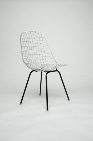 SOLD Herman Miller Eames 1960's Wire Desk Dining Task Chair (Black and White Available)