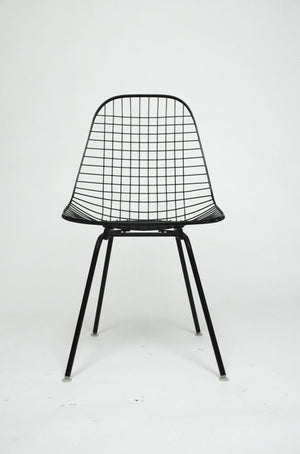 SOLD Herman Miller Eames 1960's Wire Desk Dining Task Chair (Black and White Available)