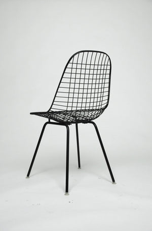 SOLD Herman Miller Eames 1960's Wire Desk Dining Task Chair (Black and White Available)