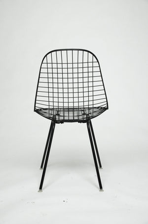 SOLD Herman Miller Eames 1960's Wire Desk Dining Task Chair (Black and White Available)