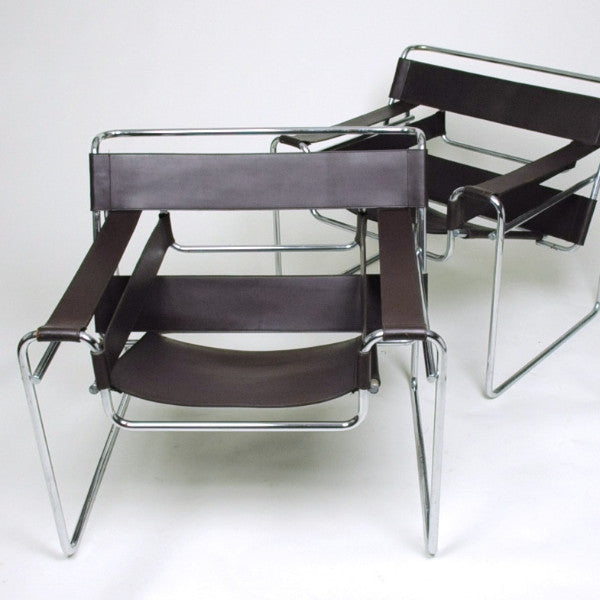 SOLD 4 Early Gavina / Stendig Marcel Breuer Wassily Lounge Chairs