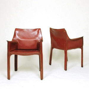 SOLD Cassina Cab Armchairs by Mario Bellini (Set Of Six)