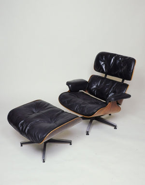 SOLD Herman Miller Eames Lounge Chair and Ottoman Rosewood 1957