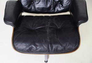 SOLD Herman Miller Eames Lounge Chair and Ottoman Rosewood 1957