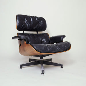 SOLD Herman Miller Eames Lounge Chair and Ottoman Rosewood 1957