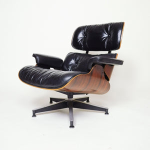 SOLD Herman Miller Eames Lounge Chair & Ottoman Rosewood 1970's