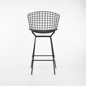 SOLD 2010s Bertoia Counter Stool 426C by Harry Bertoia for Knoll with Black Wire Frames