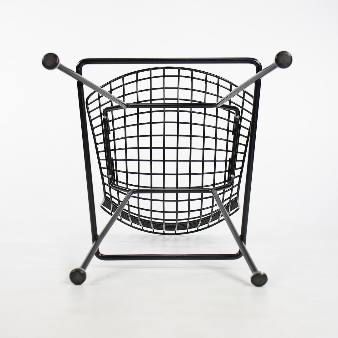 SOLD 2010s Bertoia Counter Stool 426C by Harry Bertoia for Knoll with Black Wire Frames