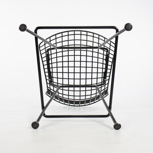 SOLD 2010s Bertoia Counter Stool 426C by Harry Bertoia for Knoll with Black Wire Frames