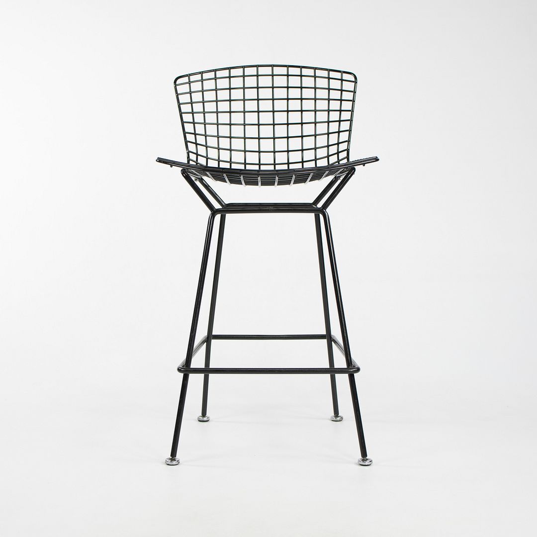 2010s Bertoia Counter Stool 426C by Harry Bertoia for Knoll with Black Wire Frames