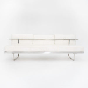 SOLD 2000s LC5 Convertible Daybed / Sofa by Le Corbusier, Pierre Jeanneret, and Charlotte Perriand for Cassina in White Leather