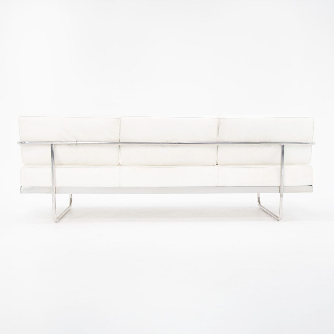 SOLD 2000s LC5 Convertible Daybed / Sofa by Le Corbusier, Pierre Jeanneret, and Charlotte Perriand for Cassina in White Leather