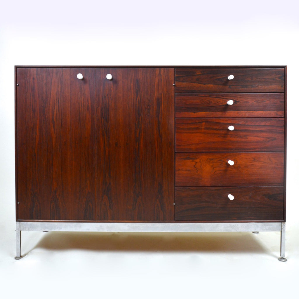 SOLD George Nelson Herman Miller Thin Edge Rosewood Credenza Cabinet Sideboard