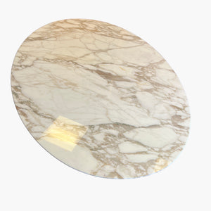 2007 Florence Knoll 78 in Calacatta Marble Dining Conference Table 1x Available