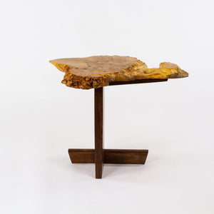 Mira Nakashima Maple Burl Minguren I Side Table George Nakashima Studio