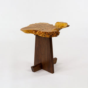 Mira Nakashima Maple Burl Minguren I Side Table George Nakashima Studio