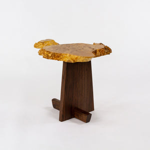 Mira Nakashima Maple Burl Minguren I Side Table George Nakashima Studio