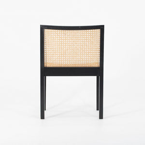 1960s Set of Four Model 3105 Bankstuhl Dining Chairs by Willy Guhl for Stendig in Lacquered Wood and Cane