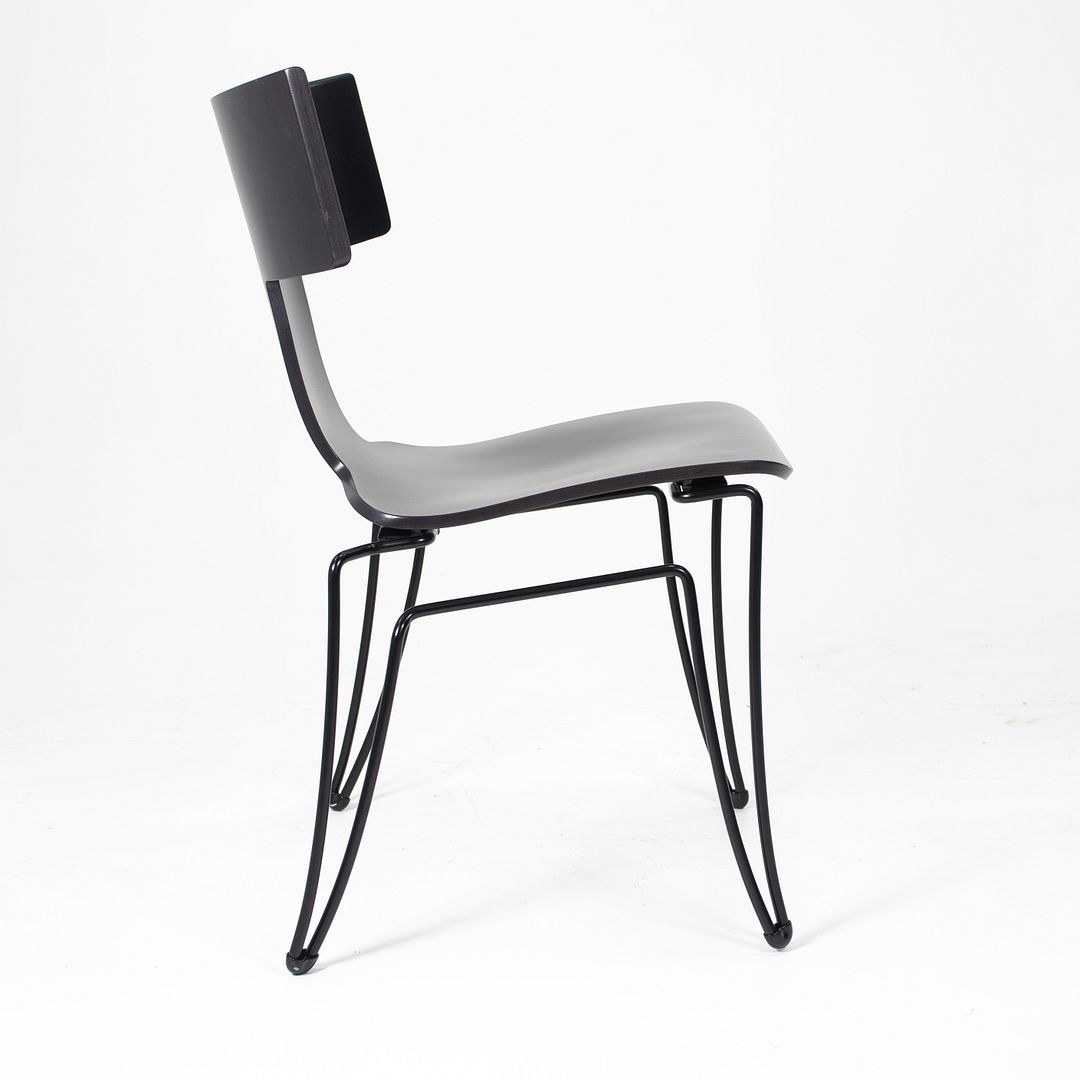1990s Set of Six Anziano Chairs by John Hutton for Donghia in Black with Ebonized Wood