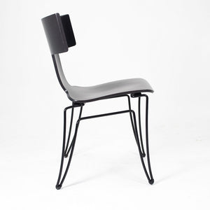 1990s Set of Six Anziano Chairs by John Hutton for Donghia in Black with Ebonized Wood