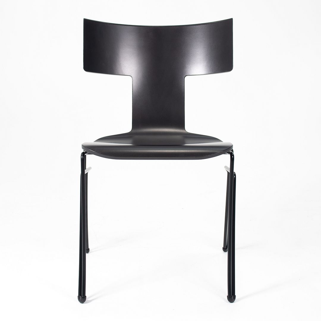 1990s Set of Six Anziano Chairs by John Hutton for Donghia in Black with Ebonized Wood