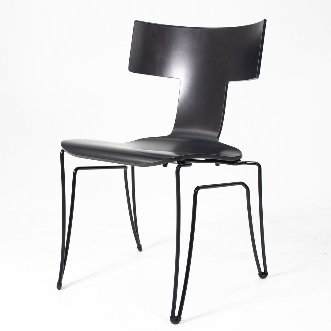 1990s Set of Six Anziano Chairs by John Hutton for Donghia in Black with Ebonized Wood