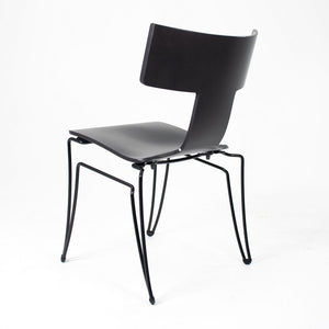 1990s Set of Six Anziano Chairs by John Hutton for Donghia in Black with Ebonized Wood
