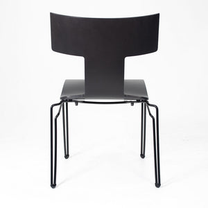 1990s Set of Six Anziano Chairs by John Hutton for Donghia in Black with Ebonized Wood