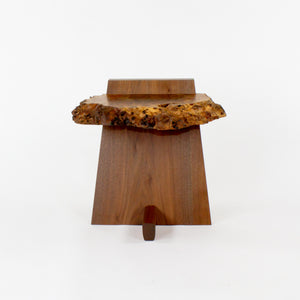 Mira Nakashima George Nakashima Woodworker Claro Walnut Burl Kevin End Table