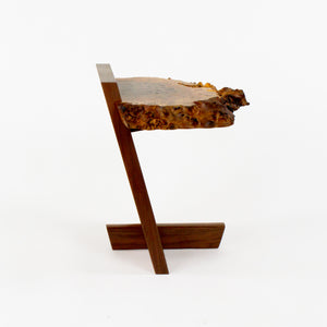 Mira Nakashima George Nakashima Woodworker Claro Walnut Burl Kevin End Table