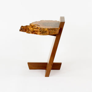 Mira Nakashima George Nakashima Woodworker Claro Walnut Burl Kevin End Table