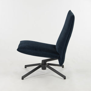 2021 BO31-C Low Back Armless Pilot Chair by Edward Barber and Jay Osgerby for Knoll in Blue Fabric