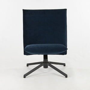 2021 BO31-C Low Back Armless Pilot Chair by Edward Barber and Jay Osgerby for Knoll in Blue Fabric