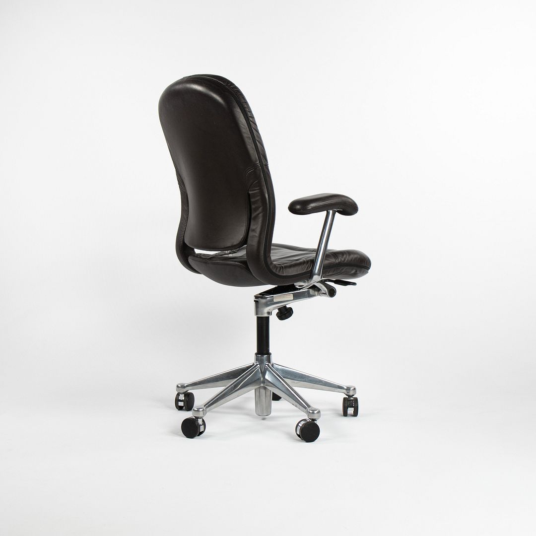 1980s Equa Chair by Bill Stumpf and Don Chadwick for Herman Miller in Dark Brown Leather