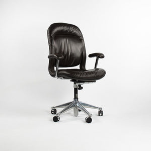 1980s Equa Chair by Bill Stumpf and Don Chadwick for Herman Miller in Dark Brown Leather