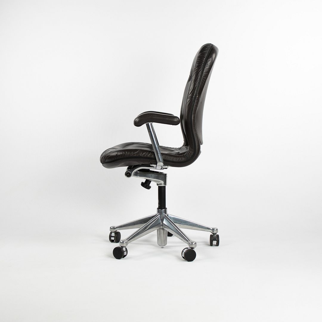 1980s Equa Chair by Bill Stumpf and Don Chadwick for Herman Miller in Dark Brown Leather