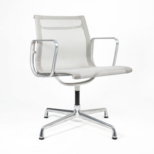 SOLD 2007 Eames Aluminum Side Chair by Charles and Ray Eames for Herman Miller in Silver Mesh