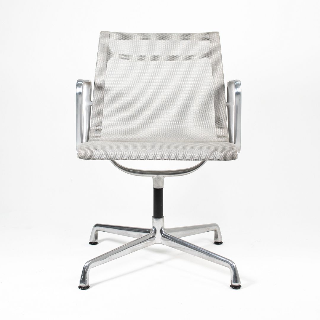 2007 Eames Aluminum Side Chair by Charles and Ray Eames for Herman Miller in Silver Mesh