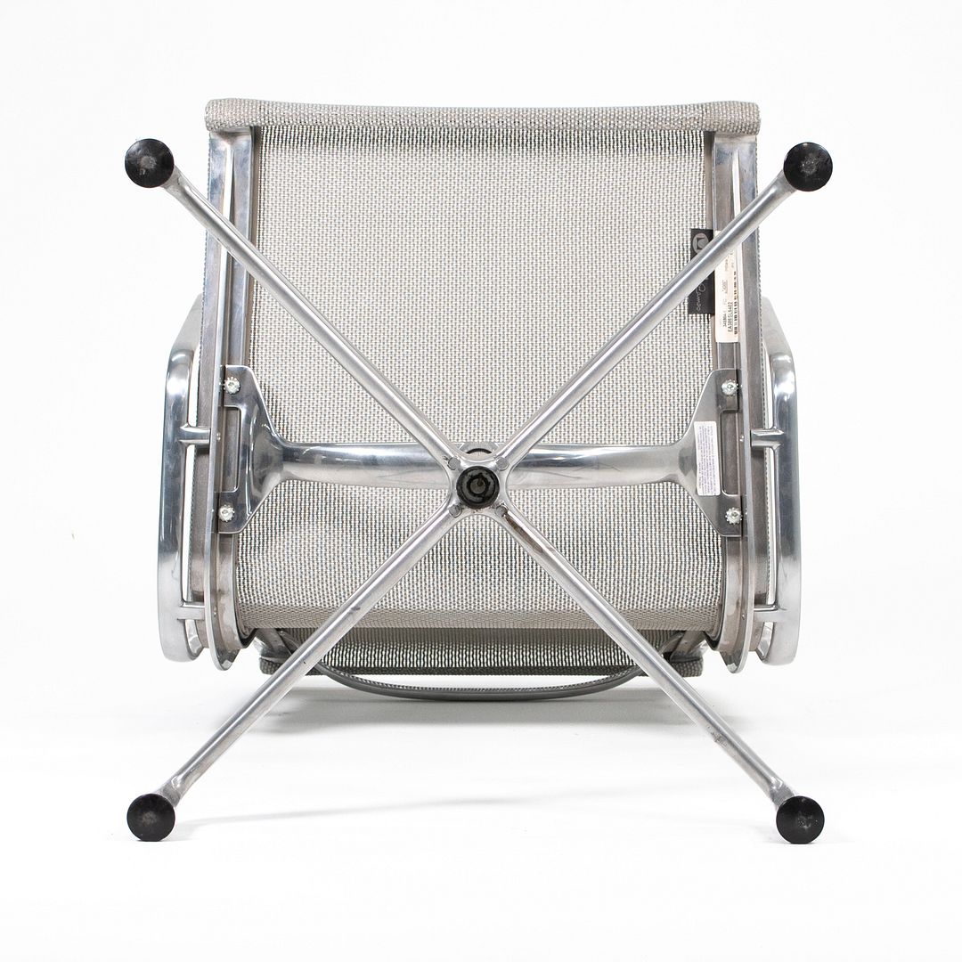 SOLD 2007 Eames Aluminum Side Chair by Charles and Ray Eames for Herman Miller in Silver Mesh