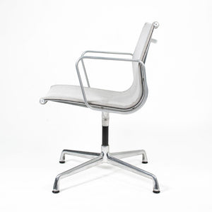 SOLD 2007 Eames Aluminum Side Chair by Charles and Ray Eames for Herman Miller in Silver Mesh