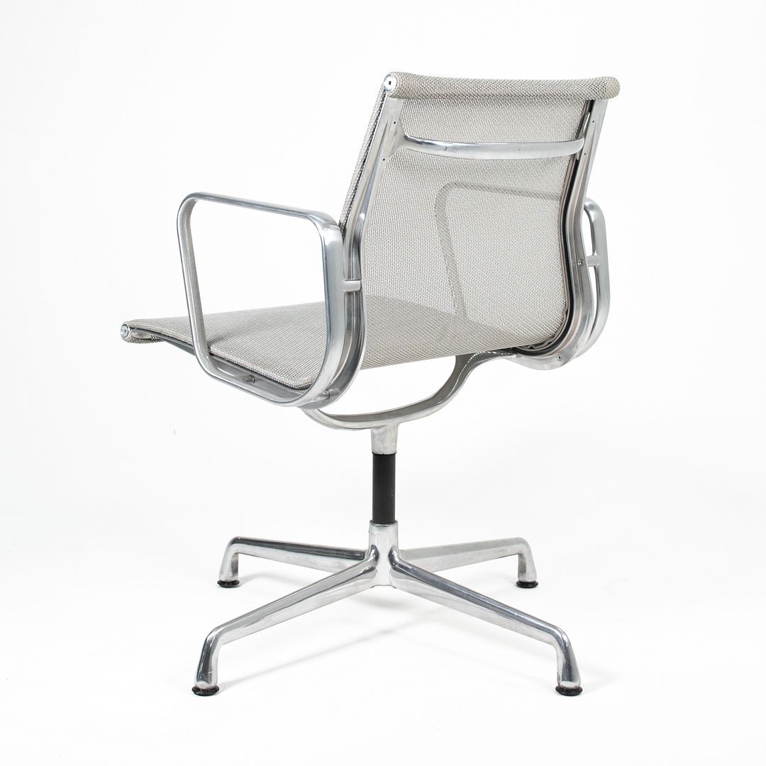 SOLD 2007 Eames Aluminum Side Chair by Charles and Ray Eames for Herman Miller in Silver Mesh