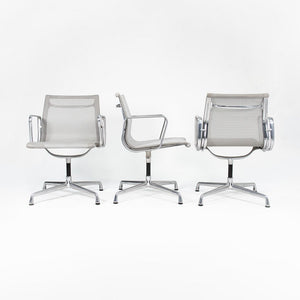 SOLD 2007 Eames Aluminum Side Chair by Charles and Ray Eames for Herman Miller in Silver Mesh